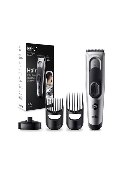 Braun Series 7 Hc7390, Erkekler İçin 17 Uzunluk Ayarına Sahip Saç Kesme Makinesi