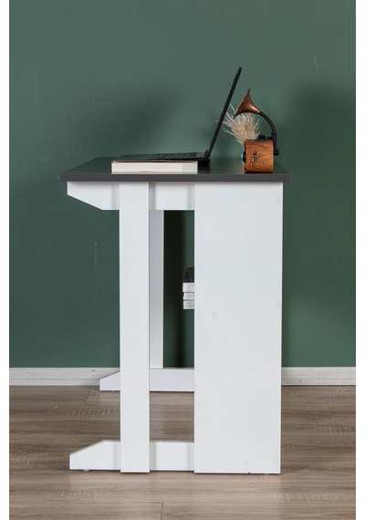 Enda Home Pillar Kütüphaneli Geniş Çalışma Masası 100x56 Cm Antrasit Enda Home Pillar Kütüphaneli Geniş Çalışma Masası 100x56 Cm Antrasit