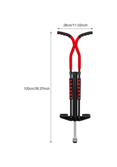 Pogo Stick - Yaylı Zıplama Çubuğu, Çocuk Ve Gençler İçin Denge Ve Eğlence Ekipmanı 7 Yaş Ve Üzeri