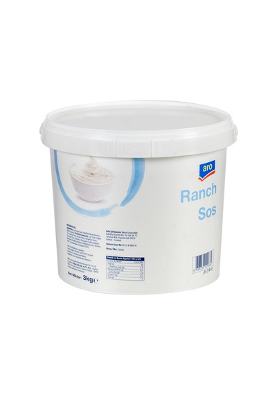 Aro Ranch Sos 3 Kg - Pratik Şişe Ambalajında Büyük Boy 2'li Ekonomik Paket - 2 Adet Tarı