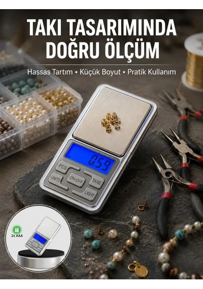 Mavi Işıklı Lcd Ekranlı Hassas Tartı Terazisi Yeni Nesil Diğer 55666148