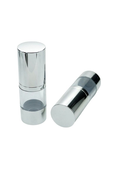 Gümüş Airless Krem Şişesi 15 Ml 100 Adet