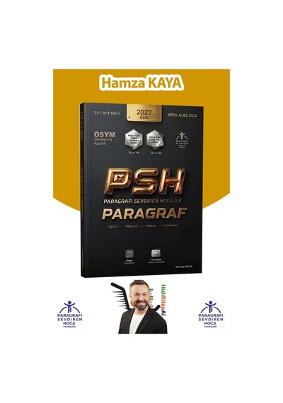 Paragrafı Sevdiren Hoca Paragraf TYT-AYT-MSÜ-KPSS-ALES-DGS Hamza Kaya