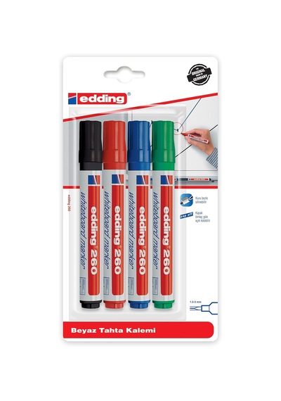 Turkey Ed260b499 Edding 260 Beyaz Yazı Tahtası Kalemi 6689 Pastel Ultramarin