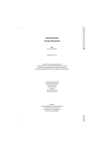 Uygulamalı Davranış Analizi- Eğiten Kitap