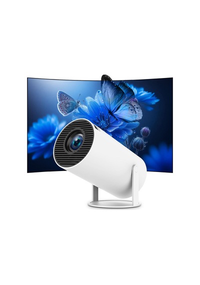 Mini Projektör 4k Taşınabilir Destek Wifi 6 Bt 5.4 Entegre Uygulama Android 14