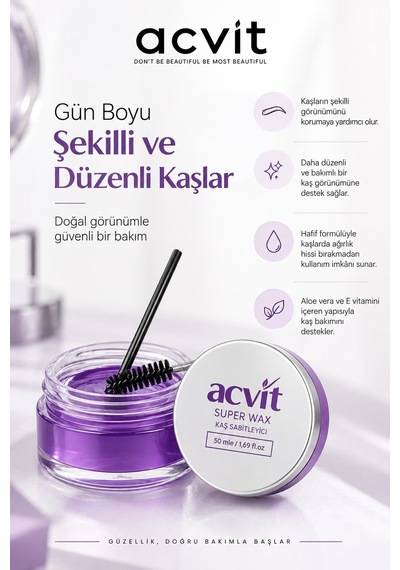 Süper Wax Kaş Sabitleyici Ve Şekillendirici Jel 50 ML