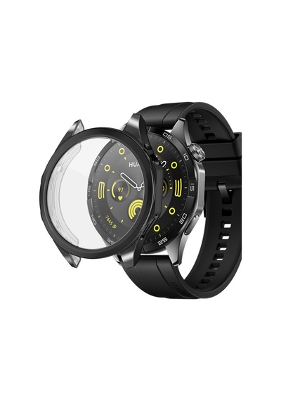 Huawei Watch Gt4 46mm Uyumlu Kasa Ekran Koruyucu 360 Tam Koruma Kılıf Kapak