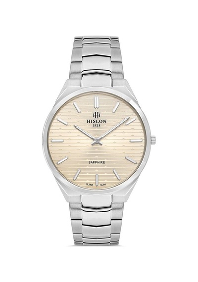 Hislon Classic Cl216s-03ss Çizilmez Safir Cam Erkek Kol Saati Çok Renkli