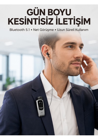 Çift Telefon Bağlantılı Eller Serbest Bluetooth Kulaklık - Lisinya Standart