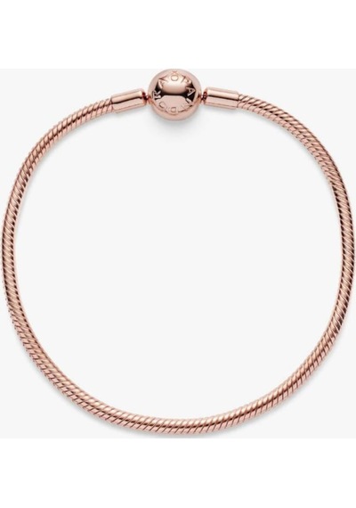 Lunarie Rose Gold Yılan Zincir Charm Bileklik