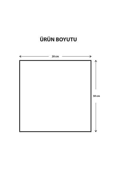 Decorita Ayna Sunum Tepsisi - Füme Ayna - Söz Nişan Tepsisi - Kare Ayna 30 x 30 CM