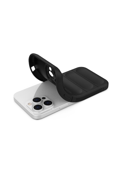 Apple Uyumlu iPhone 16 Pro Max Kılıf Optimum Lens Çerçeveli Silikon Kapak Siyah