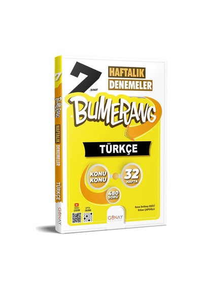 Günay 7. Sınıf Bumerang Türkçe 32 Haftalık Denemeler