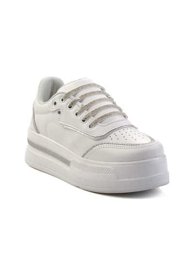 Bambi Beyaz Kadın Sneaker K01027031909 Beyaz