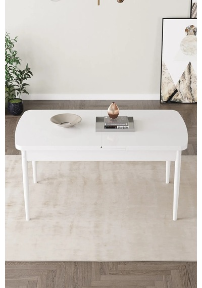 Familieconcept Zümra Serisi, Beyaz 80x132 Açılabilir Mdf Mutfak Masası Takımı 4 Adet Sandalye Lacivert Familieconcept Zümra Serisi, Beyaz 80x132 Açılabilir Mdf Mutfak Masası Takımı 4 Adet Sandalye Lacivert