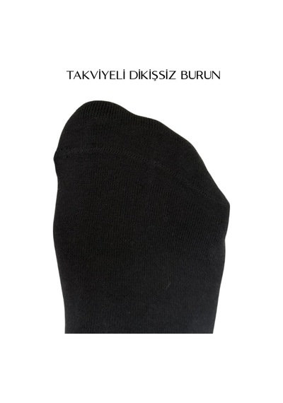 6'lı Erkek Burun Dikişsiz Yıkamalı Orta Konç Kolej Çok Renkli