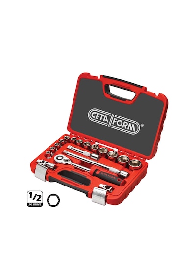 1/2 6 Köşe Lokma Takımı 18 Parça Ceta Form C20-18PH2