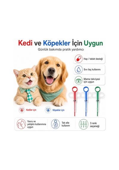 Hili Evcil Hayvan Hap Yutturma Aparatı