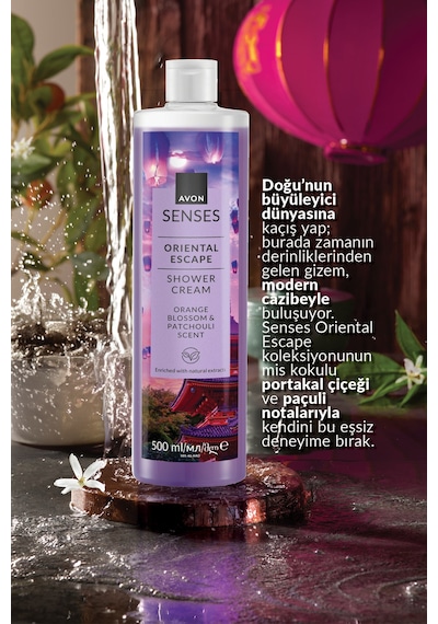 Senses Oriental Escape Portakal Çiçeği Ve Paçuli Kokulu Duş Jeli 500ml Fresh