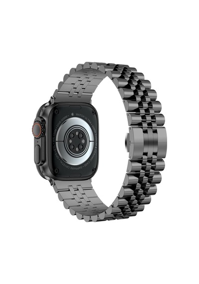 Apple Watch Seri 2 3 4 5 6 7 8 10 Se Ultra Uyumlu 42 44 45 46 49mm Uyumlu Paslanmaz Çelik Rolex Kordon