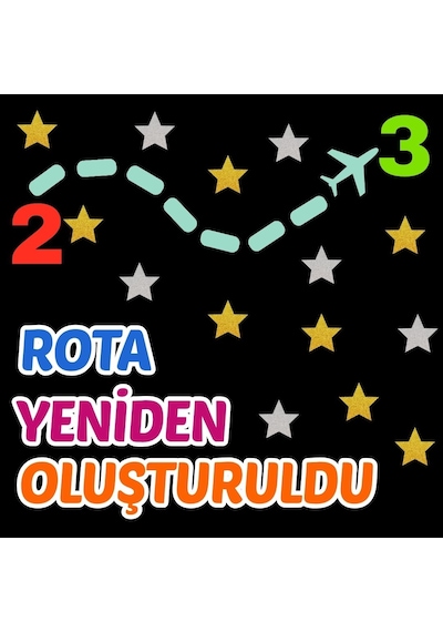 Rota Yeniden Oluştuldu 2-3 Okul Panosu Hazır Kesim Figür Seti Tüm Yaşlar
