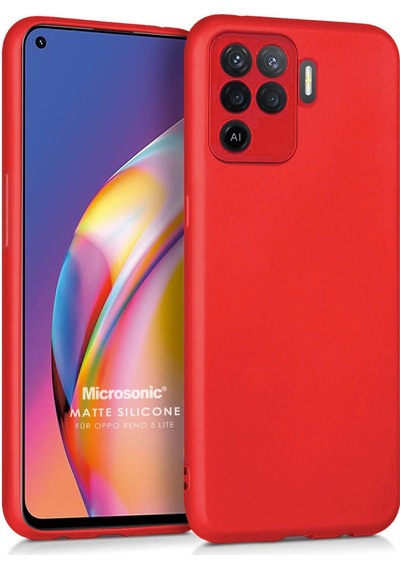 Microsonic Matte Silicone Oppo Reno 5 Lite Kılıf