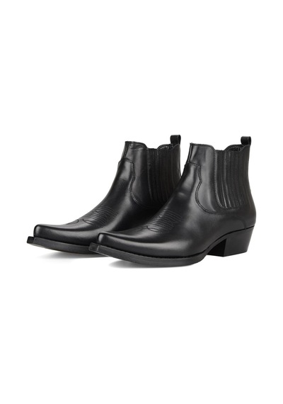 Footcourt Siyah Erkek Kovboy Botu (Foot)