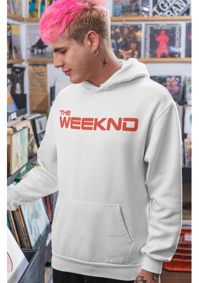 Sevbano The Weeknd After Hours Rapper Şarkıcı Sırt Baskılı Unisex Oversiz beyaz