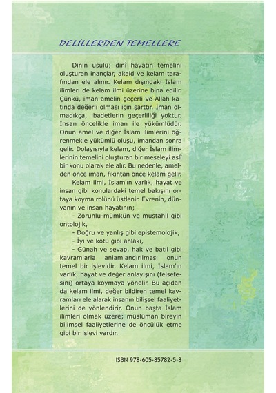 Delillerden Temellere -Sistematik Kelam Ve Güncel Inanç Sorunlar