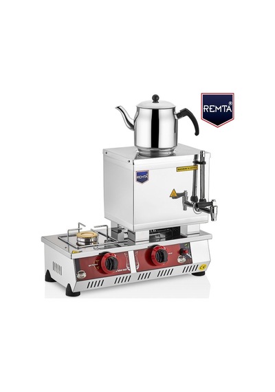 Remta 15 Model Tek Demlikli Gazlı (Ce) Çay Ocağı 13 Lt-Çay Kazanı