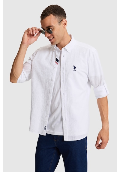 U.S. Polo Assn. U.s. Polo Assn. Erkek Beyaz Gömlek Basic 50324638-vr013