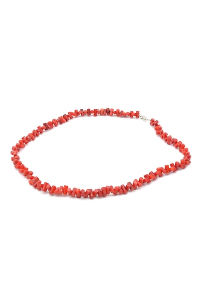 Choker Model Doğal Dal Kırmızı Mercan Kolye Kırmızı