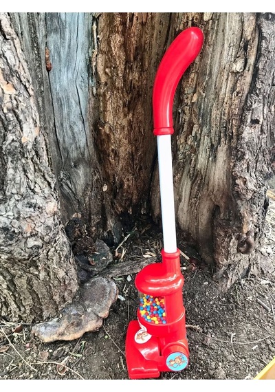 Oyuncak Dyson Dikey Süpürge Kırmızı