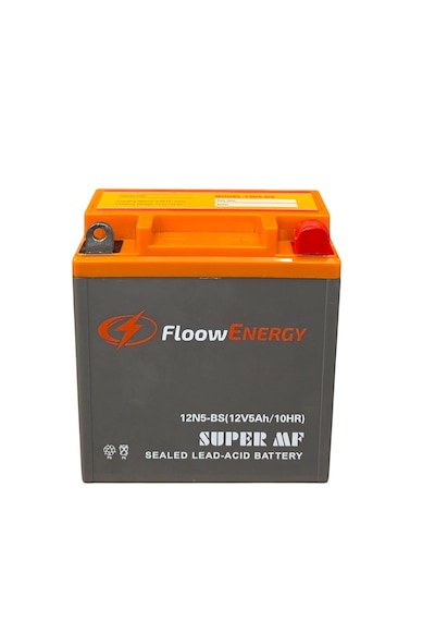 Floow Energy 12v 5ah 12n5-bs Dikey Agm Bakımsız Motosiklet Aküsü 2026