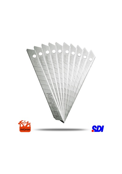 Sdı Maket Bıçağı Yedeği Sdi 10Lu Paket 9MM Dar Tip Maket Ağzı 1 Paket