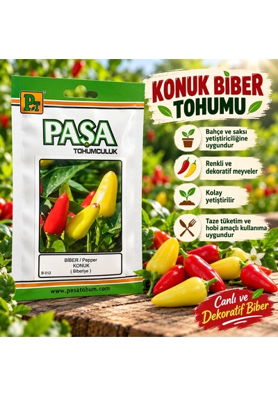 Konuk Biberiye Biber Tohumu 5 Gram