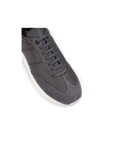 Deery Hakiki Deri Gri Erkek Sneaker Ayakkabı - 01961Mgrıp01 Gri