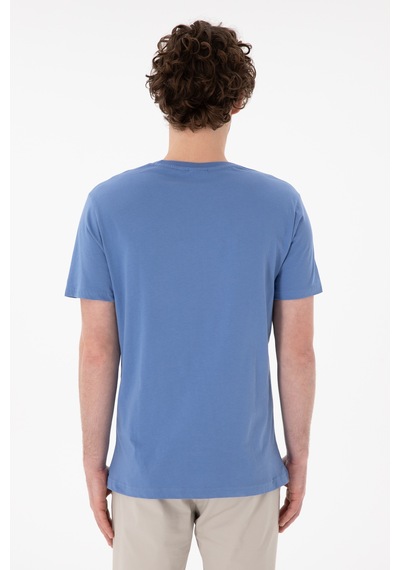 U.S. Polo Assn. Erkek Regular Fit Bisiklet Yaka Koyu Mavi Basic Tişört 50305924-VR032 U.S. Polo Assn. Erkek Regular Fit Bisiklet Yaka Koyu Mavi Basic Tişört 50305924-VR032