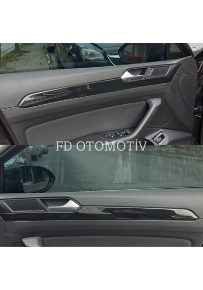 Volkswagen Passat B8 Torpido, Konsol, Trim, Göğüs Kaplama Seti Parlak Siyah Renk