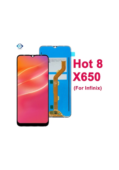 Infinix Hot 8 Lcd Ekran Dokunmatik Siyah