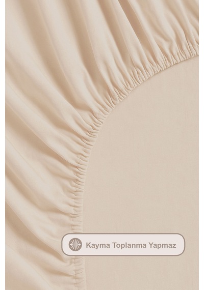 Elart Tiara Nevresim Takımı Tek Kişilik Lastikli Çarşaf %100 Pamuk Ranforce Ahşap Düğmeli 160x220 Cm Bej Bej