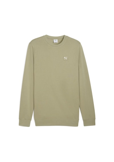 Puma Essentials Elevated Crew Siyah Erkek Sweatshirt Açık Yeşil