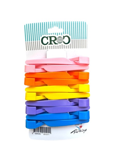 Croc Plastik Saç Pensi 10lu - Profesyonel - Kuaför Tipi, Ergonomik, Pratik