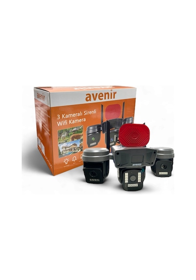 Avenir Av-s308 6mp 3 Kameralı Ptz Wifi Kamera