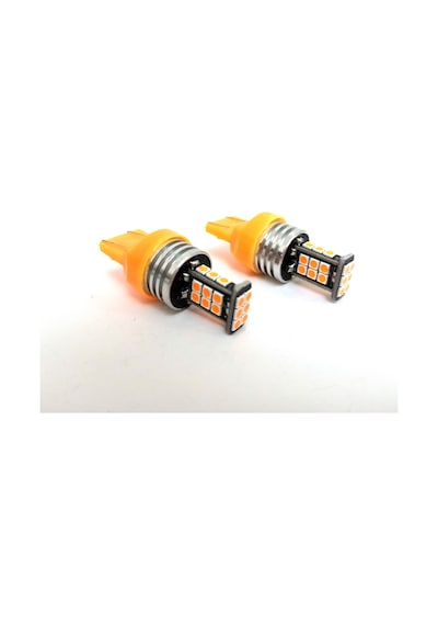 Femex T20 7440 7443 Tek Duy Çit Duy 3030 Chip 24Smd Turuncu Led T
