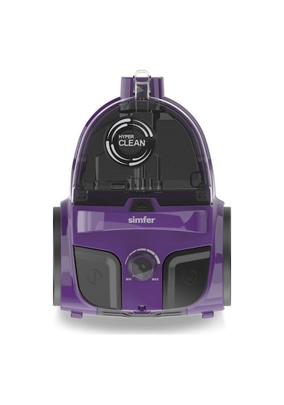Simfer 6303 Hyper Clean Toz Torbasız Süpürge 800W Mor