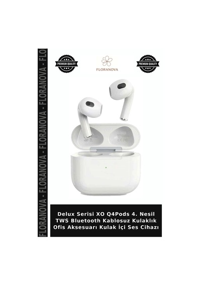 Delux Serisi Xo Q4pods 4. Nesil Tws Bluetooth Kablosuz Kulaklık Ofis Aksesuarı Kulak İçi Ses Cihazı
