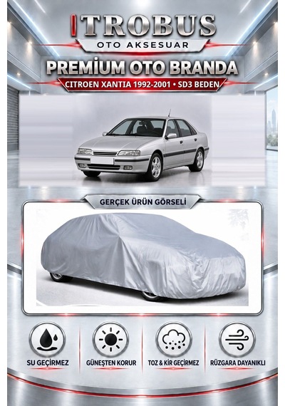 Citroen Xantia 1992-2001 Uyumlu Premium Araba Brandası Oto Branda Sd3 Beden
