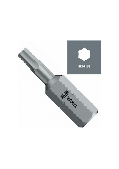 Wera 840/1 Z HexPlus Bits Uç 25x7,0mm 05056332001
